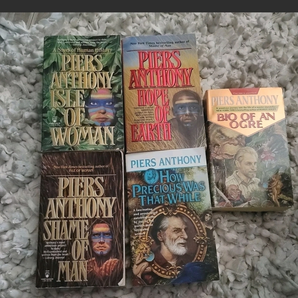HOW PRECIOUS WAS‎ THAT WHILE By Piers Anthony Bio of an Orge lot of 5
